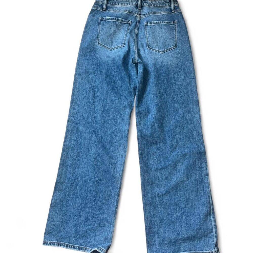 12th Tribe Women's Blue Wide Leg Jeans SZ 29 - Picture 2 of 6